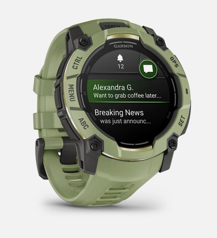 Le Garmin Instinct 3 Alpine Rush Collection Fern Green coloway