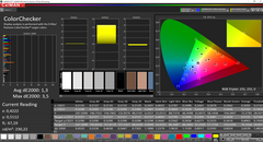 Lenovo Yoga C930-13IKB - CalMAN : ColorChecker (après calibrage).