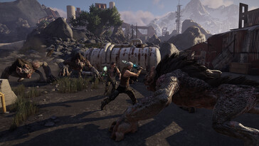 Une image montrant un combat dans Elex.