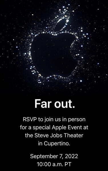 Apple Invitation Far Out. (Image source : Apple)
