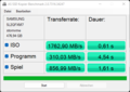 Benchmark de copie de SSD AS