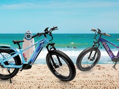 Les nouvelles versions en édition limitée de Californie et de Floride de l&#039;e-bike Himiway Zebra à pneus larges ont été révélées. (Image source : Himiway)