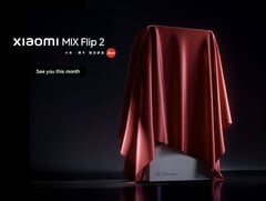 Xiaomi a déjà donné un aperçu de l&#039;emballage du MIX Flip 2. (Source de l&#039;image : Xiaomi - édité)