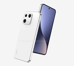 Le Xiaomi 13 emprunte des éléments de design à de nombreux autres smartphones phares. (Image source : @OnLeaks &amp;amp; CompareDial)