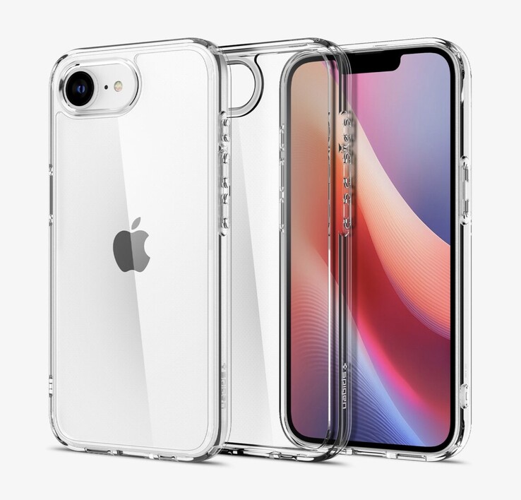 Des images de l'iPhone SE 4 Apple ont été divulguées par un fabricant d'accessoires. (Source de l'image : Spigen)