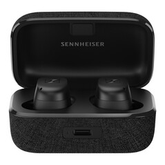 Sennheiser Momentum True Wireless 3 en noir. (Image source : Lufthansa WorldShop)