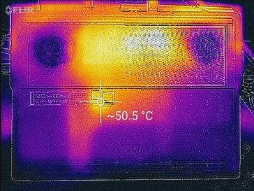 Lenovo Legion Y530 - Relevé thermique, au-dessous (sollicitations maximales).