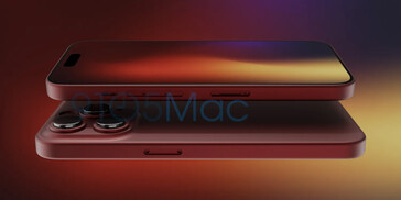 option de couleur rouge foncé de l'iPhone 15 Pro. (Image Source : 9to5Mac)