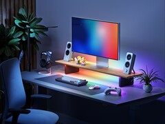 Le support d'écran LED intelligent Nanoleaf est doté d'un éclairage RVB à double mode.