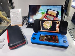 La console portable de Tassei Denki, qui ressemble à la Nintendo 3DS, est équipée d'un APU AMD Ryzen 5. (Source de l'image : @soypowder_lol sur X)