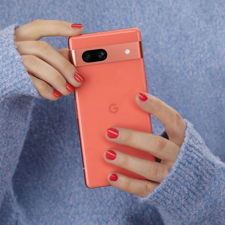 Un coloris " corail " a déjà été proposé avec le Pixel 7a. (Source de l'image : Google)