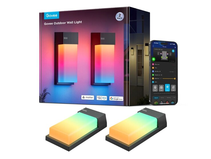 L'ancienne applique murale extérieure Govee (photo) a été lancée en 2024. (Source : Govee)