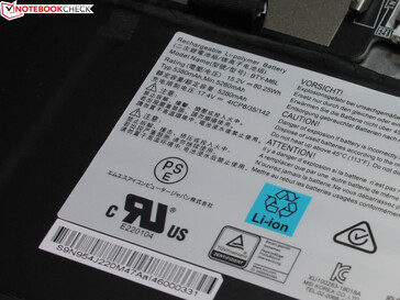 Pas de souci, la batterie du PS63 fait 80 Wh.