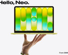 Le MacBook Neo est désormais disponible à partir de 699 $. Sur la photo : une image promotionnelle montrant la face avant de l'ordinateur portable (retouchée).