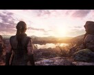 Image montrant Senua et un environnement dans Senua's Saga : Hellblade II.