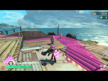 Photo : une capture d'écran du jeu Splatoon Raiders.