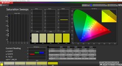 CalMAN Saturation calibrée (espace couleur cible P3)