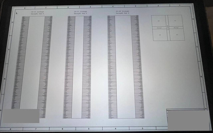 Un dessin montrant comment "DAISYXL" combine deux SoC M1 Ultra en un seul SoC. (Image source : Apple Data Leak)