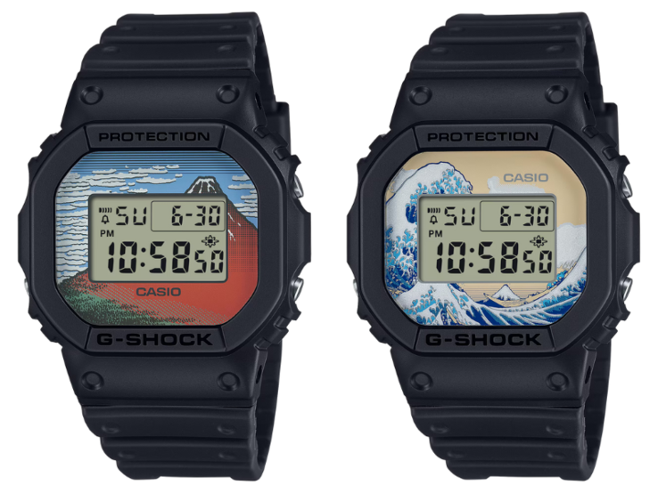 Les montres Casio G-Shock DW-5600KHG25-1 (à gauche) et DW-5600KHK25-1 (à droite). (Source de l'image : Casio)