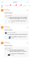 La nouvelle application Govee Home v6.7.2 section Messages. (Source de l'image : Govee)