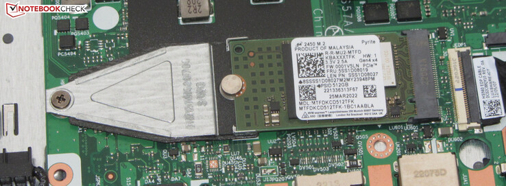 Un SSD sert de lecteur système.