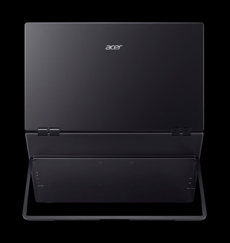 Vue arrière de l'Acer PD243Y E. (Source de l'image : Acer)