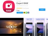 Page de l'application d'appareil photo Expert RAW de Samsung sur la place de marché Galaxy Store (Source : Own)