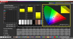 CalMAN ColorChecker calibré (espace couleur cible P3)