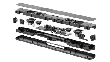 La barre de son Ambeo de Sennheiser utilise 9 haut-parleurs soigneusement orientés et une grande quantité de DSP pour offrir un son immersif (Image Source : Sennheiser)