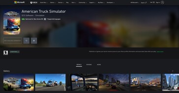 Liste de American Truck Simulator sur le Xbox Store (Image source : Xbox)