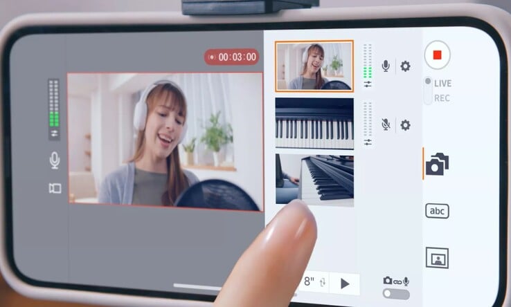 L'application Canon Live Switcher Mobile peut être utilisée avec plusieurs caméras Canon EOS R50 V pour des productions multicaméras en direct. (Source de l'image : Canon)