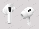 Les AirPods Pro 2 ressemblent à une révision subtile du modèle actuel sortant. (Image source : 52audio)