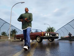 Les graphismes plutôt décents de la GTA Triology Definitive Edition sont gâchés par des bugs, des glitches et d'autres problèmes techniques (Image : Rockstar Games)