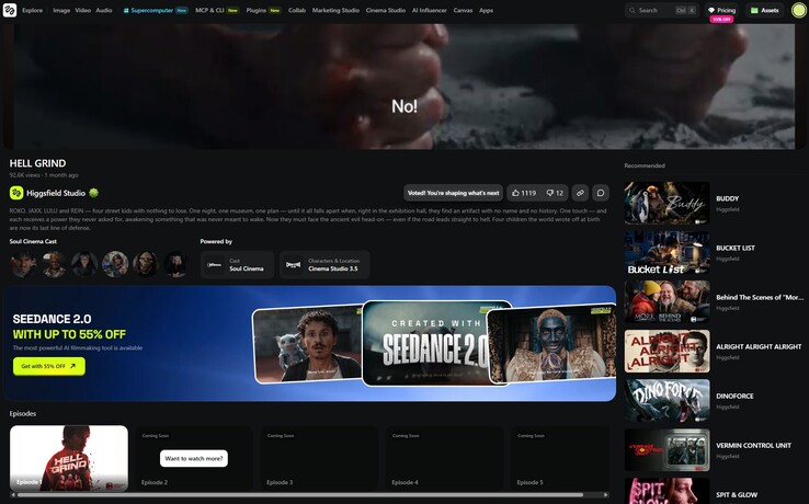 L'épisode 2 de Hell Grind reste indisponible même après enregistrement. Les utilisateurs peuvent seulement s'inscrire pour être informés de sa sortie.
