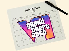 Page du calendrier de novembre 2026 avec le logo de GTA 6 (Source de l'image : Rockstar Games avec modifications)