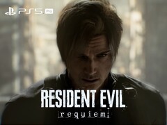 Bannière Resident Evil Requiem avec Leon et logo PS5 Pro