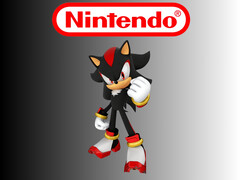 Shadow the Hedgehog sous le logo Nintendo (Source de l'image : Sega, Nintendo of America avec modifications)