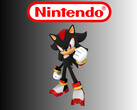 Shadow the Hedgehog sous le logo Nintendo (Source de l'image : Sega, Nintendo of America avec modifications)
