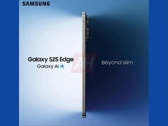 La fuite d&#039;image du Galaxy S25 Edge montre le profil latéral du téléphone ultra-mince. (Source de l&#039;image : Android Headlines)