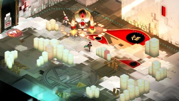 Image montrant une bataille dans Transistor.