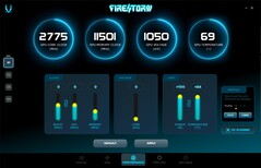 FireStorm Utility - Paramètres de performance