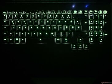 Rétroéclairage du clavier (en vert par exemple)
