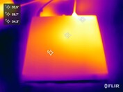 HP Pro Mini 400 G9 stress test (côté supérieur)