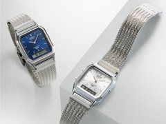 Les montres Casio Vintage AQ230EM-2A et AQ230EM-7A, illustrées. (Source de l'image : Casio)