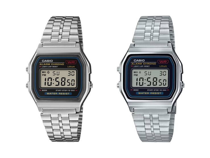 Les montres Casio Vintage A159WE-1 (à gauche) et A159WA-N1 (à droite)