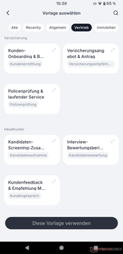 Les modèles premium sont classés par différents groupes professionnels.