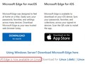 Microsoft Edge pour Linux maintenant disponible sur Microsoft.com pour le téléchargement en tant que produit final (Source : Own)