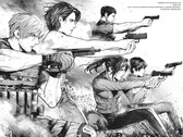 Illustration officielle tirée de Resident Evil : Death Island, tome 1.
