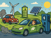 Les moteurs à combustion deviennent obsolètes alors que les nouvelles technologies de batteries révolutionnent la mobilité. (Source de l'image : GPT-image-1)