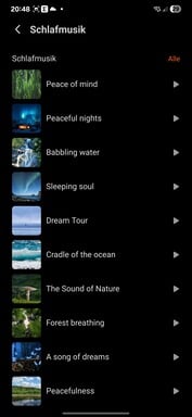 Honor Santé : Fonctions de suivi du sommeil